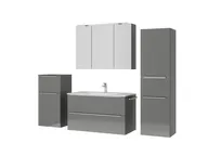 Atlas Ensemble sous vasque avec miroir et colonnes 5