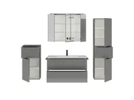 Atlas Ensemble sous vasque avec miroir et colonnes 2