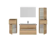 Atlas Ensemble sous vasque avec miroir et colonnes 2