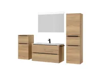 Atlas Ensemble sous vasque avec miroir et colonnes 5