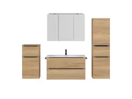 Atlas Ensemble sous vasque avec miroir et colonnes 1