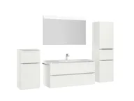 Atlas Ensemble sous vasque avec miroir et colonnes 3