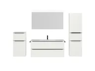 Atlas Ensemble sous vasque avec miroir et colonnes 1