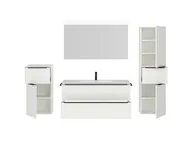 Atlas Ensemble sous vasque avec miroir et colonnes 2