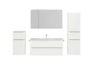 Atlas Ensemble sous vasque avec miroir et colonnes 1