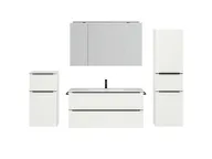 Atlas Ensemble sous vasque avec miroir et colonnes 1