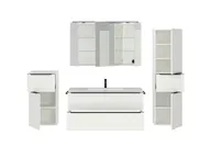 Atlas Ensemble sous vasque avec miroir et colonnes 2