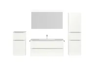 Atlas Ensemble sous vasque avec miroir et colonnes 1