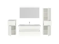 Atlas Ensemble sous vasque avec miroir et colonnes 2