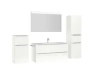 Atlas Ensemble sous vasque avec miroir et colonnes 3