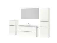 Atlas Ensemble sous vasque avec miroir et colonnes 5