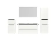 Atlas Ensemble sous vasque avec miroir et colonnes 1