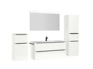 Atlas Ensemble sous vasque avec miroir et colonnes 3