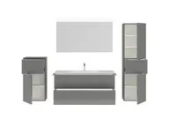 Atlas Ensemble sous vasque avec miroir et colonnes 2