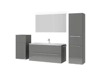 Atlas Ensemble sous vasque avec miroir et colonnes 5