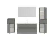 Atlas Ensemble sous vasque avec miroir et colonnes 2