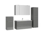 Atlas Ensemble sous vasque avec miroir et colonnes 3