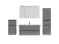 Atlas Ensemble sous vasque avec miroir et colonnes 1