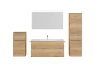 Atlas Ensemble sous vasque avec miroir et colonnes 1