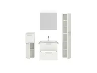 Atlas Ensemble sous vasque avec miroir et colonnes 2