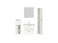 Atlas Ensemble sous vasque avec miroir et colonnes 2