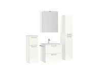 Atlas Ensemble sous vasque avec miroir et colonnes 3