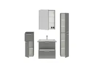 Atlas Ensemble sous vasque avec miroir et colonnes 2