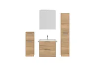 Atlas Ensemble sous vasque avec miroir et colonnes 1