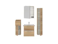 Atlas Ensemble sous vasque avec miroir et colonnes 2