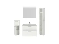 Atlas Ensemble sous vasque avec miroir et colonnes 2