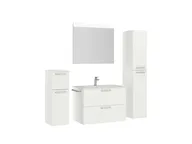 Atlas Ensemble sous vasque avec miroir et colonnes 3