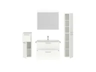 Atlas Ensemble sous vasque avec miroir et colonnes 2