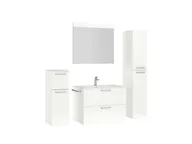 Atlas Ensemble sous vasque avec miroir et colonnes 3