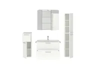 Atlas Ensemble sous vasque avec miroir et colonnes 2