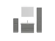 Atlas Ensemble sous vasque avec miroir et colonnes 1