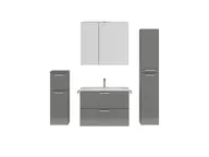 Atlas Ensemble sous vasque avec miroir et colonnes 1