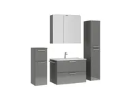 Atlas Ensemble sous vasque avec miroir et colonnes 3