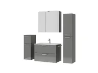 Atlas Ensemble sous vasque avec miroir et colonnes 5