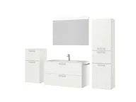 Atlas Ensemble sous vasque avec miroir et colonnes 5