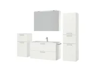 Atlas Ensemble sous vasque avec miroir et colonnes 5