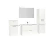 Atlas Ensemble sous vasque avec miroir et colonnes 3