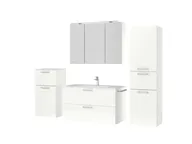 Atlas Ensemble sous vasque avec miroir et colonnes 5