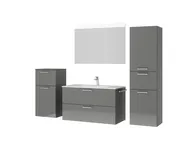 Atlas Ensemble sous vasque avec miroir et colonnes 5