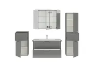 Atlas Ensemble sous vasque avec miroir et colonnes 2