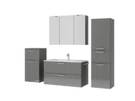 Atlas Ensemble sous vasque avec miroir et colonnes 5