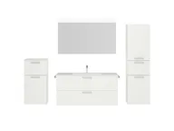 Atlas Ensemble sous vasque avec miroir et colonnes 1