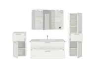 Atlas Ensemble sous vasque avec miroir et colonnes 2