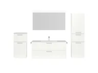 Atlas Ensemble sous vasque avec miroir et colonnes 1