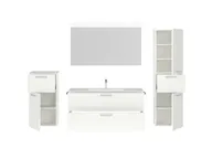 Atlas Ensemble sous vasque avec miroir et colonnes 2