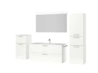 Atlas Ensemble sous vasque avec miroir et colonnes 5